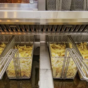 Our fryers will give your products a golden-brown finish.