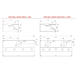 Wall Canopy Hood HNPD 800