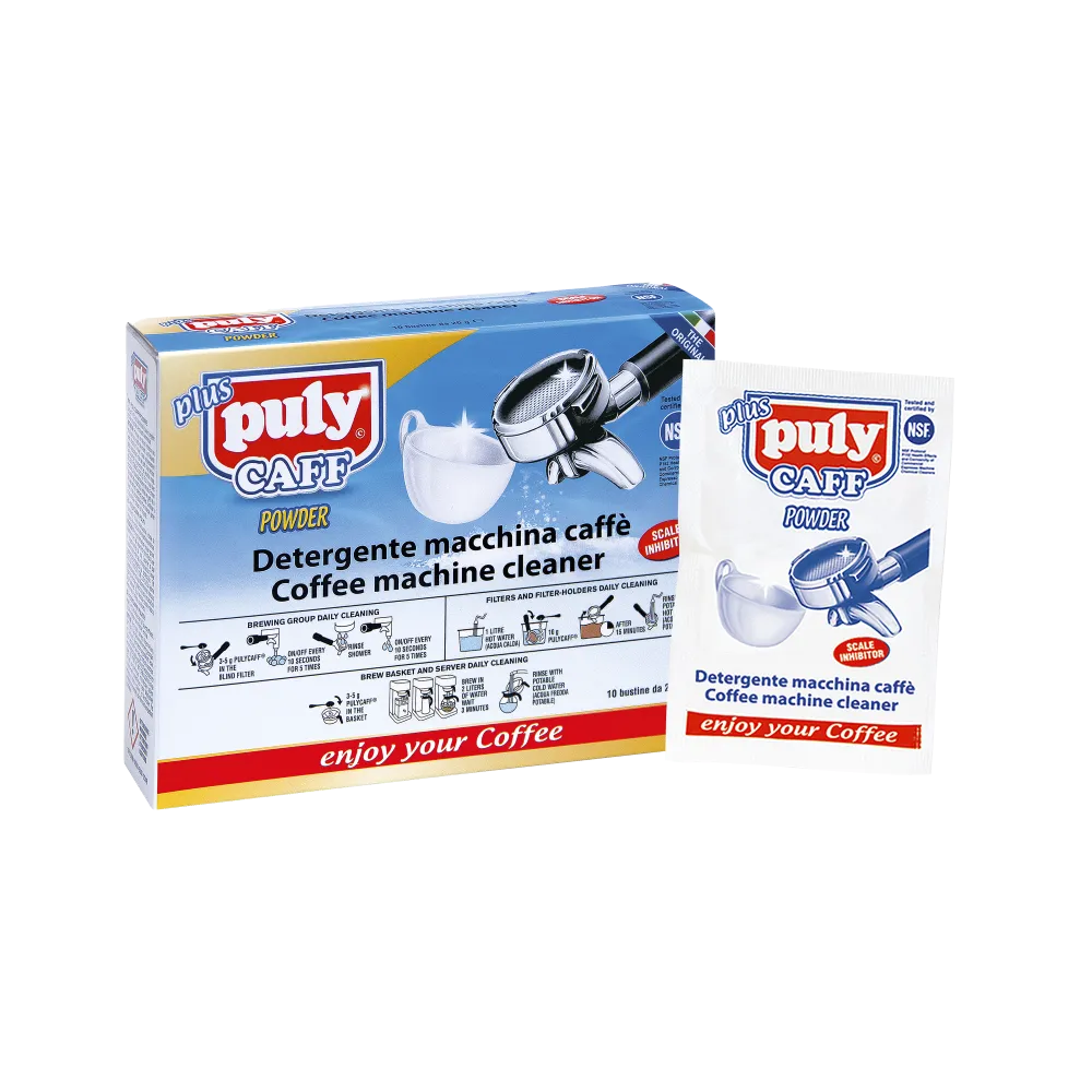 Coffee machine cleaner for groupheads, discharge valves and portafilters