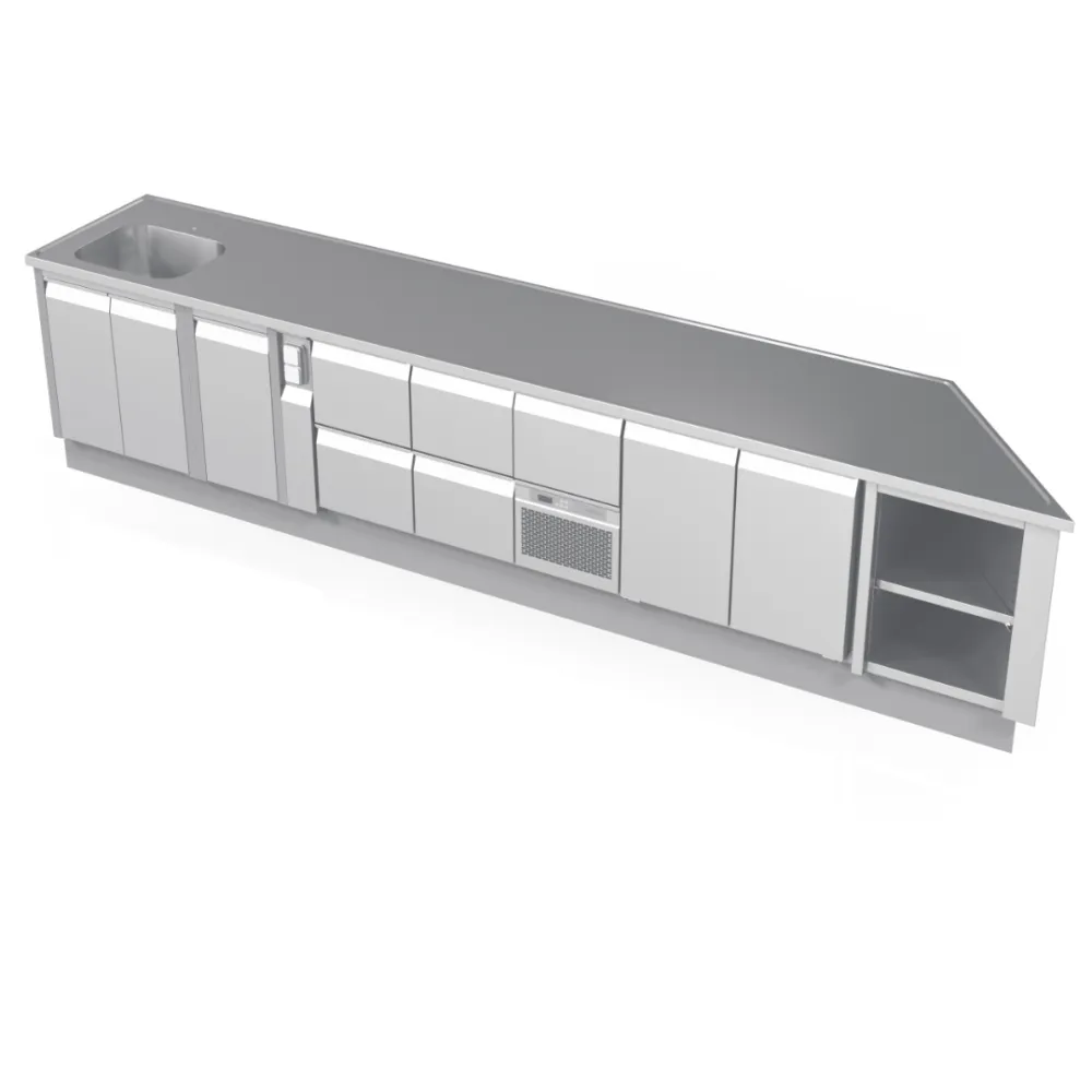 Work table -refrigerator with sink NN40