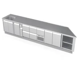 Work table -refrigerator with sink NN40