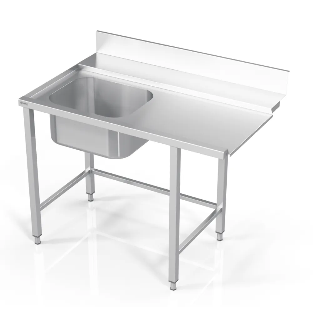 Table to dishwasher with sink and frame  800