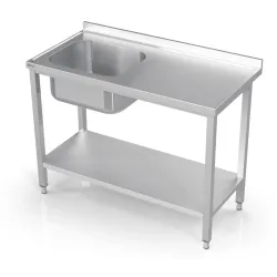 Work tables with sinks