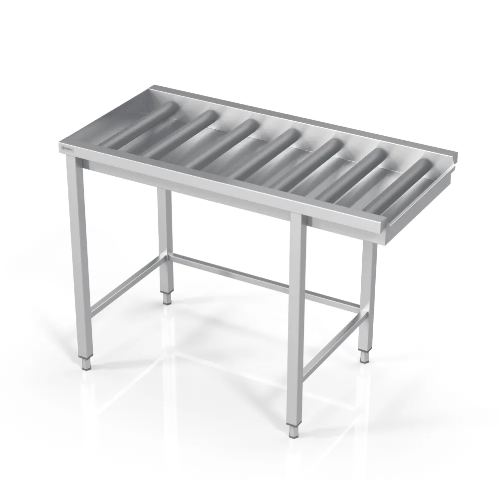 Table to dishwasher with long rolls and frame 2500