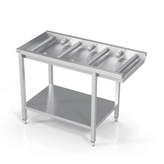 Table with shelf small / big rolls