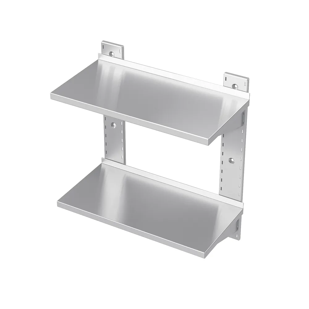 Metal wall shelf double 2000-3