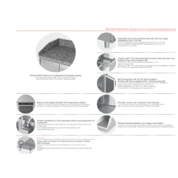Cooling counter with granite table top 2130 mm P404