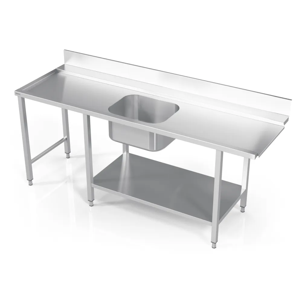 Table to dishwasher with sink and shelf MV 2300