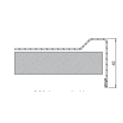 Stainless steel table top 500