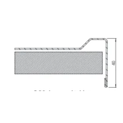 Stainless steel table top 400