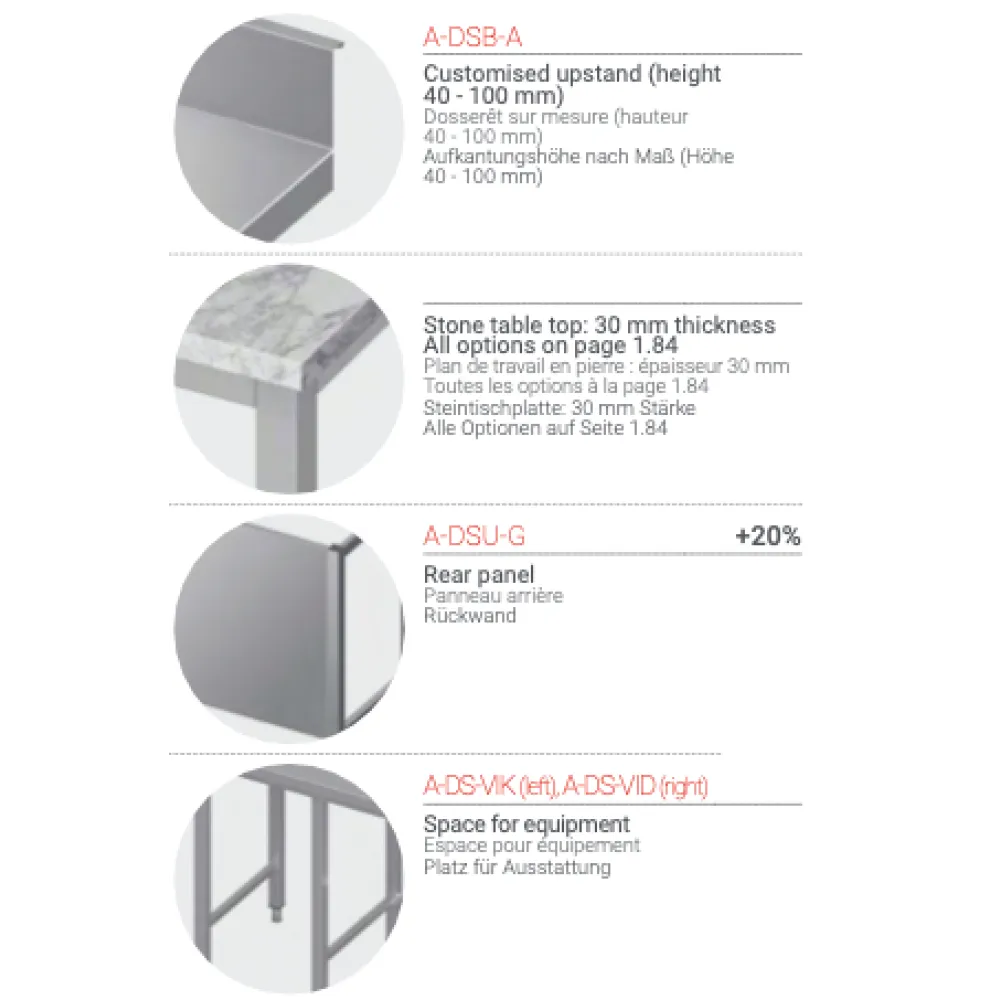 Metal table without shelf 400