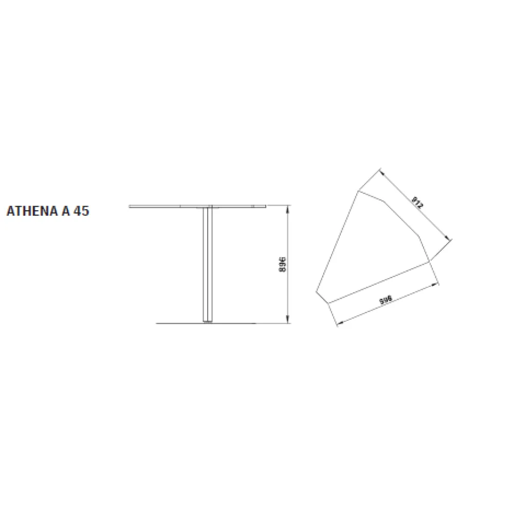 CORNER MODULE 45° ATHENA A 45C