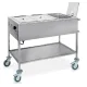 STAINLESS STEEL BAIN MARIE THERMIC TROLLEY CAPRICORNO 3 GN1/1