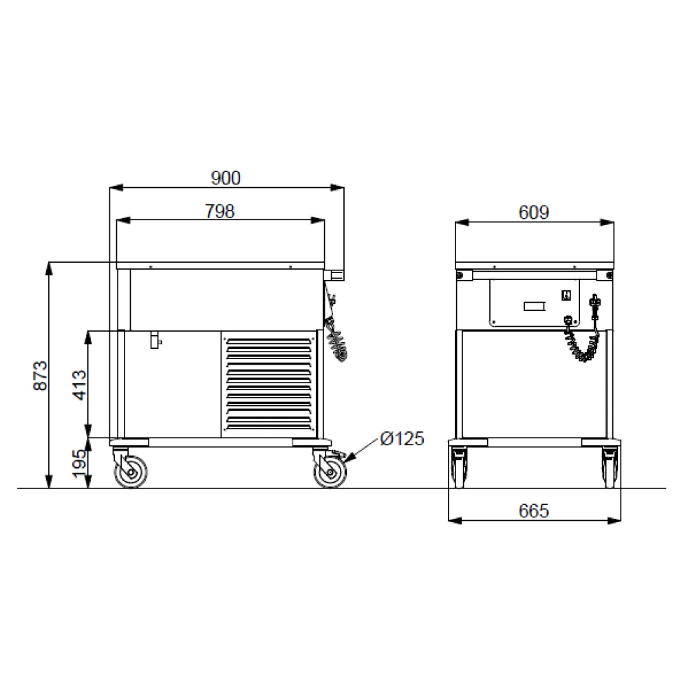 REFRIGERATED TROLLEY COMPASS 2 REF