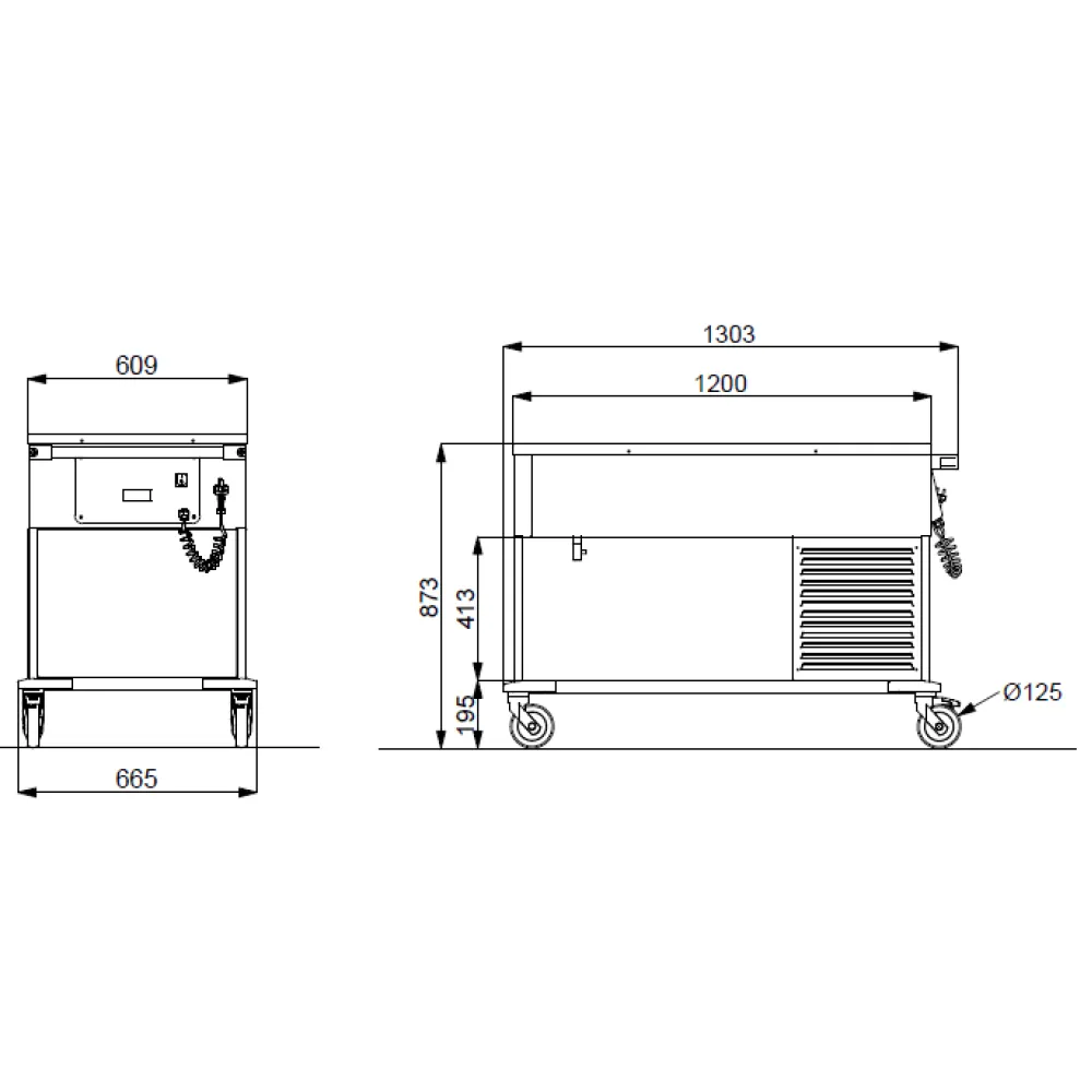 REFRIGERATED TROLLEY COMPASS 3 REF