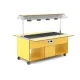 HEATED BAIN MARIE BUFFET WITH INFRARED LAMPS HAPPY 4 BM/INFRA