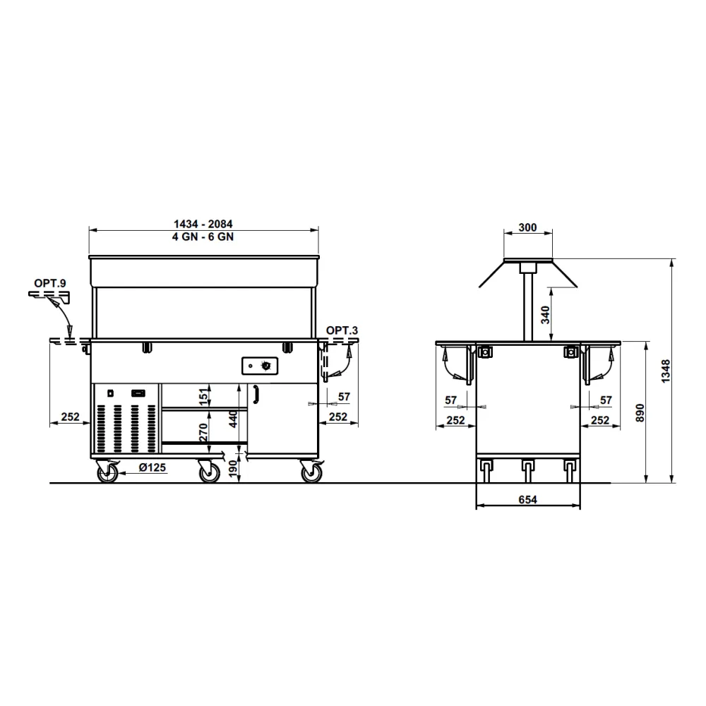 HOT/COLD BUFFET  HEKO 4 MIX