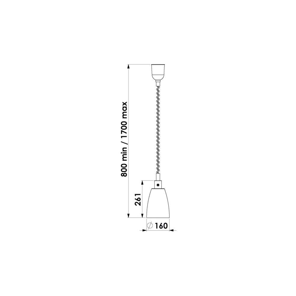 HANGING INFRARED HEAT LAMP HELIOS AIR P1