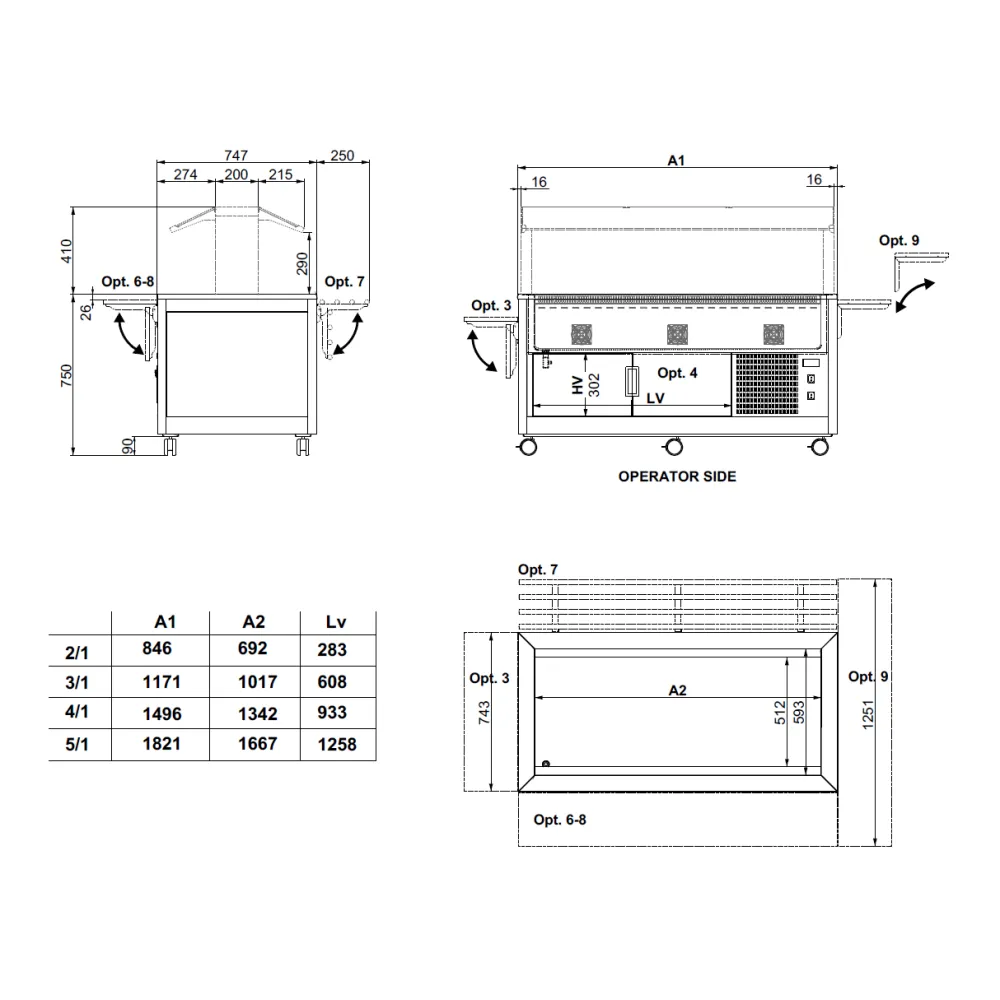FAN-ASSISTED REFRIGERATED BUFFET KIDS 4 RV