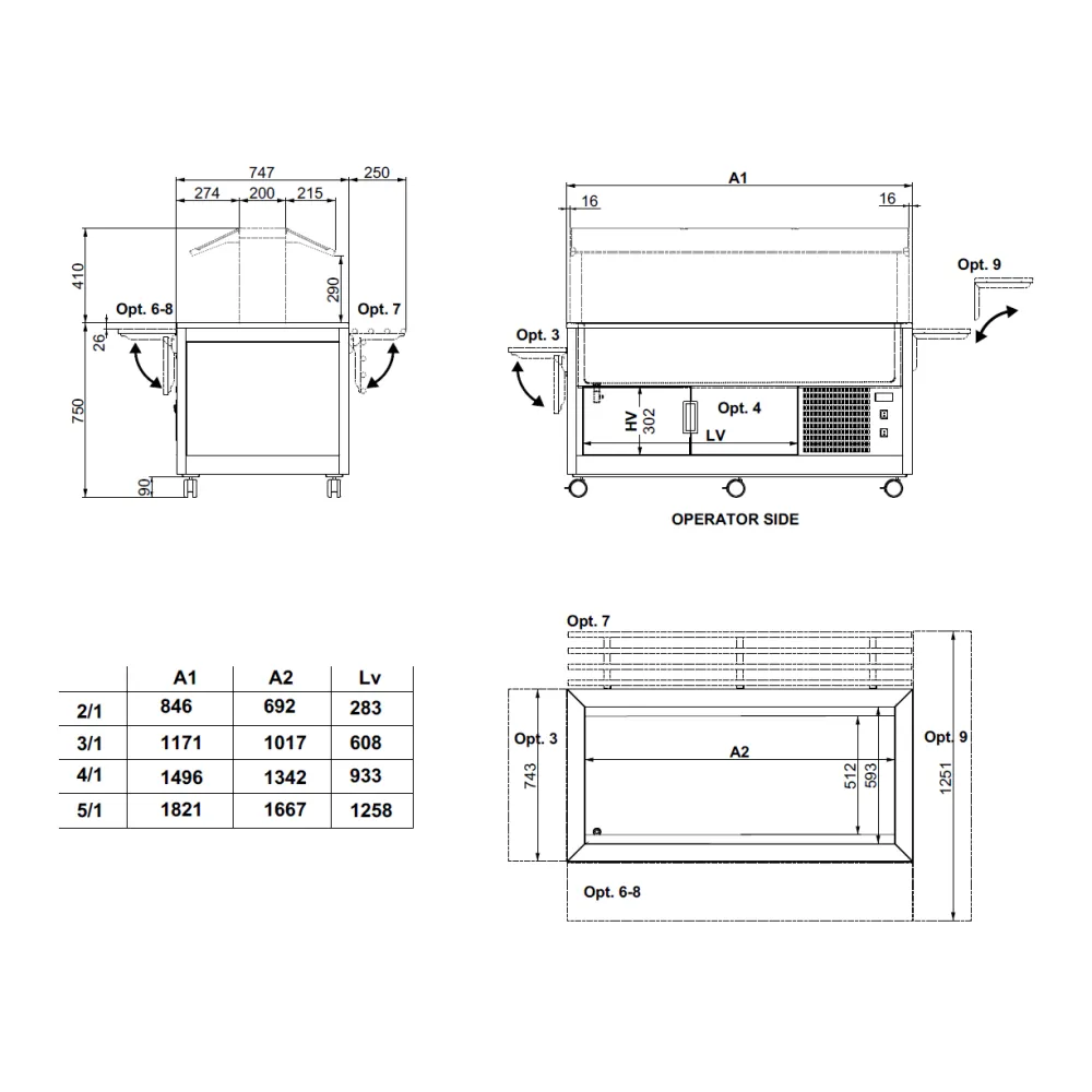 REFRIGERATED BUFFET KIDS 5R