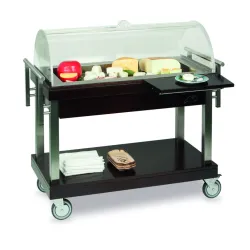 SERVING TROLLEY WITH GLASS DOME ARTEMIDE REF EUT