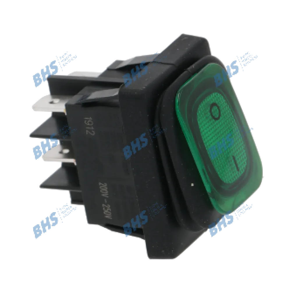 BIPOLAR SWITCH GREEN 16A 250V