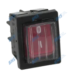 BIPOLAR SWITCH RED 16A 250V