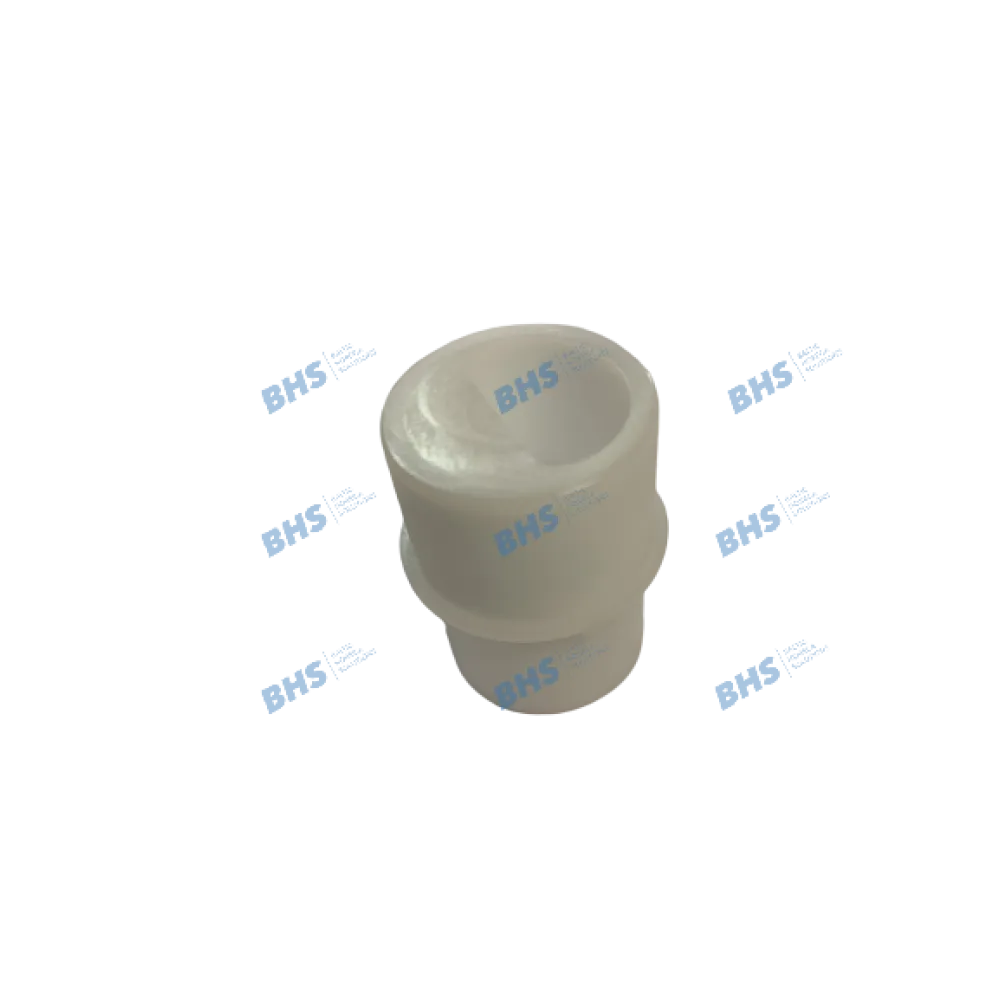 Restrictor outlet powder container