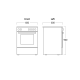 Electric stove with oven FCC800W