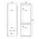 Built-in refrigerator BIC 336 W
