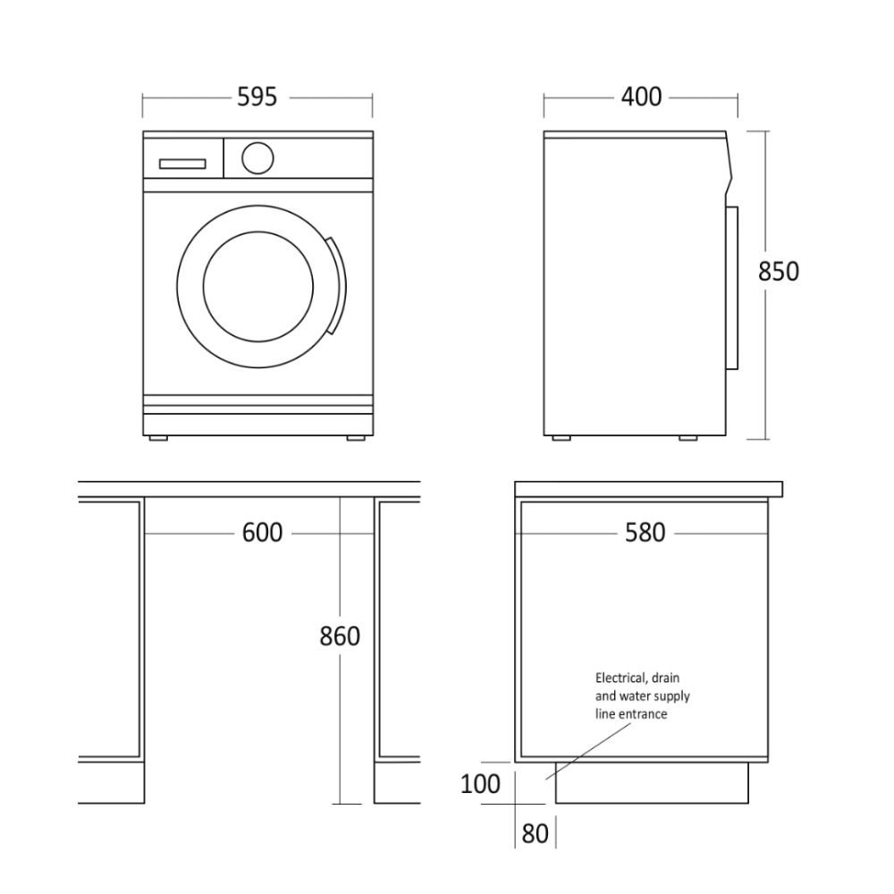 Washing machine WAH 1506 W