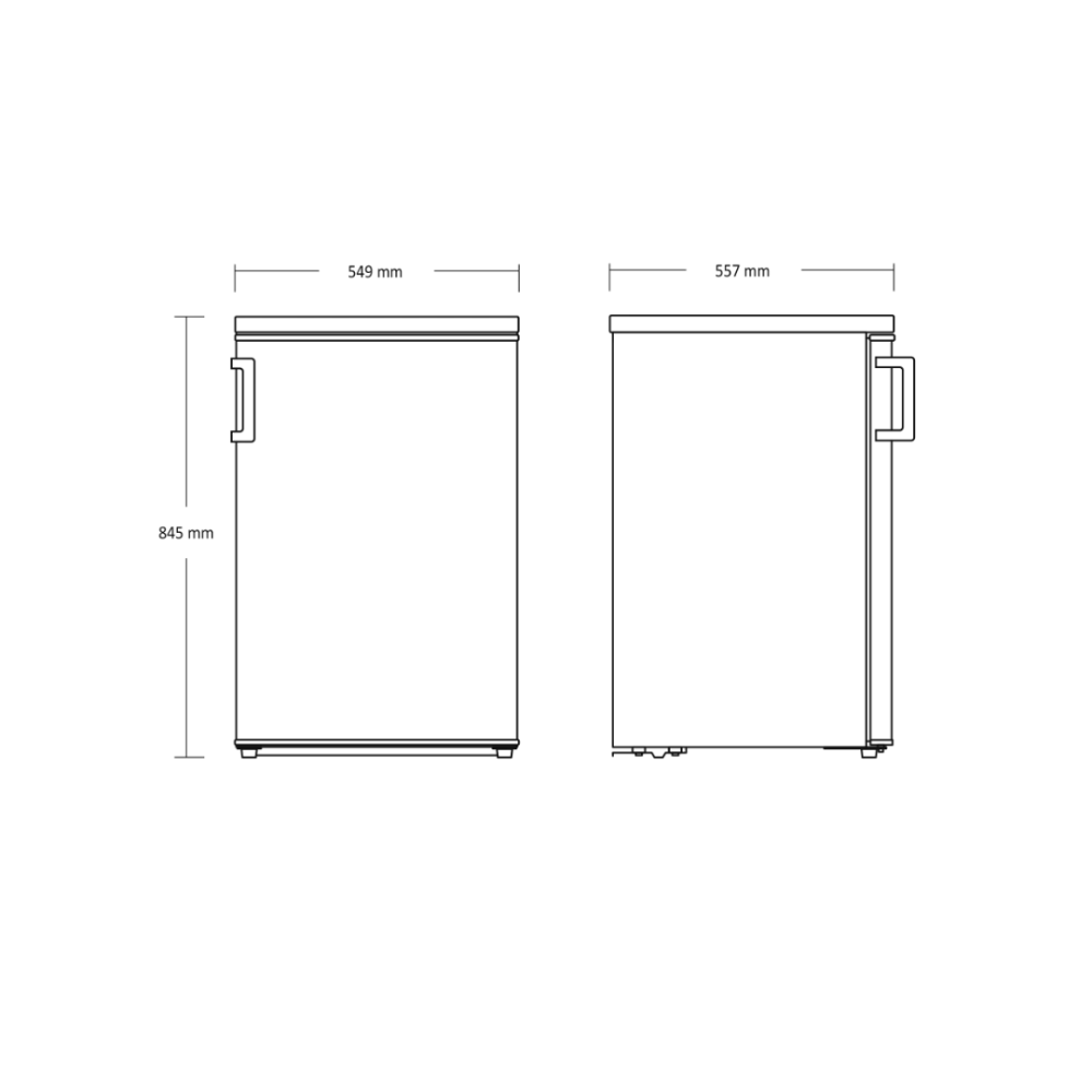 Refrigerator with freezer SKB 161 W