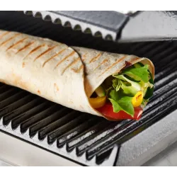 Contact grill (ribbed / ribbed) 390 mm