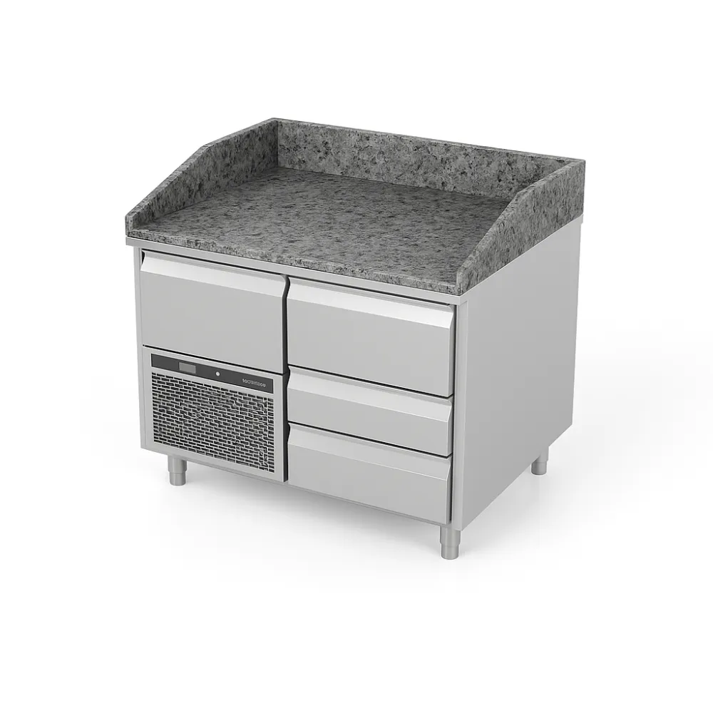 Cooling counter with granite table top P121 940 mm