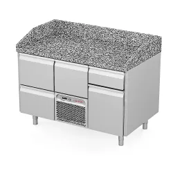 Cooling counter with granite table top P212 1300 mm