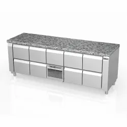 Cooling counter with granite table top 2130 mm P414