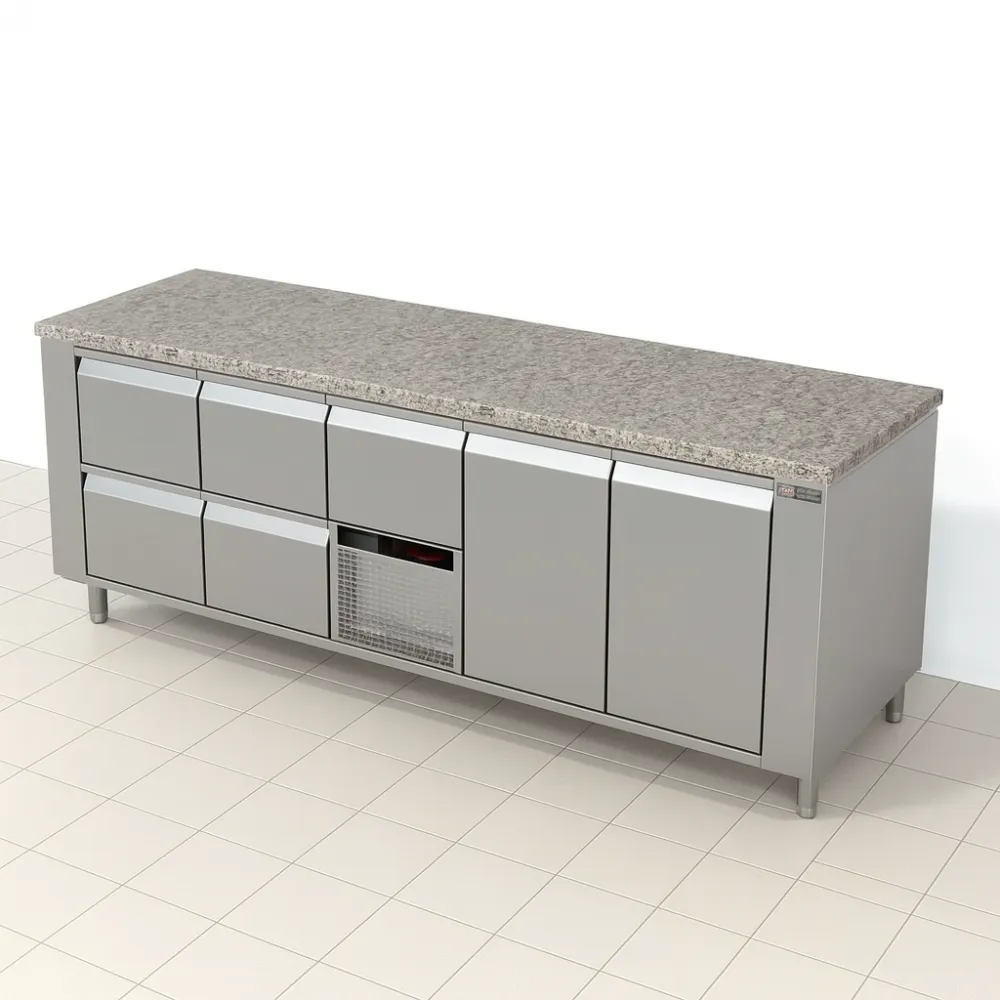 Cooling counter with granite table top 2130 mm P436