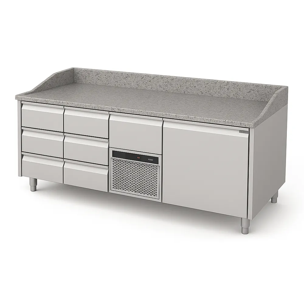 Cooling counter with granite table top 2130 mm P438