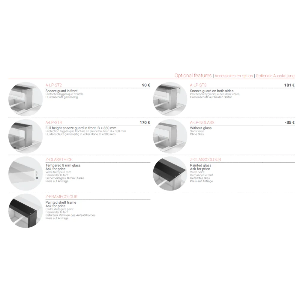 Heated Shelf for Buffet 2043 mm