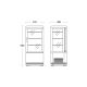 SCANDOMESTIC RT 82 BE Black Refrigerated Display Case