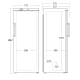 SCANDOMESTIC 510 L Ventilated Refrigerator GUR590WB