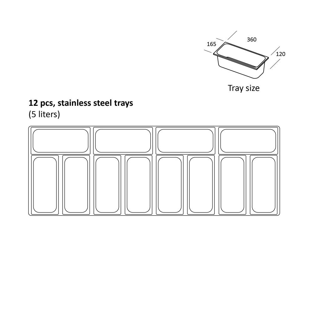 Freezing display SIC12WB