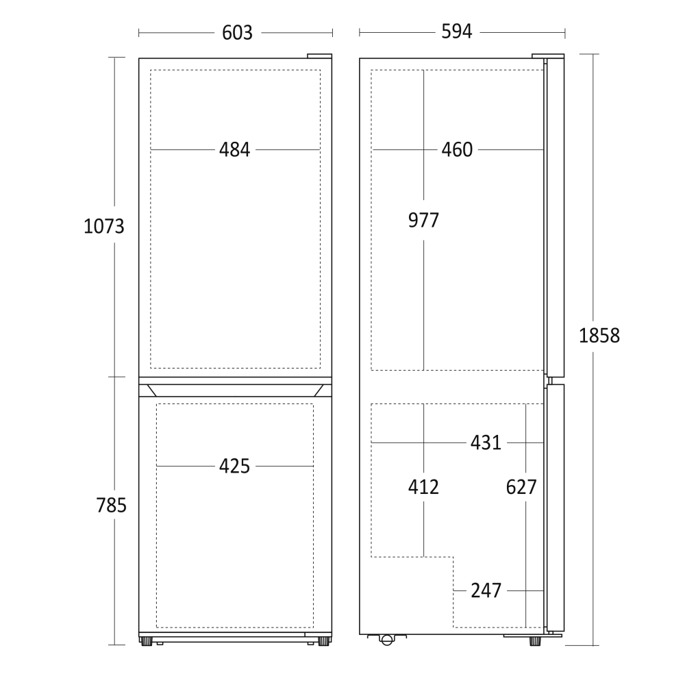 Refrigerator Combi CBF315WE