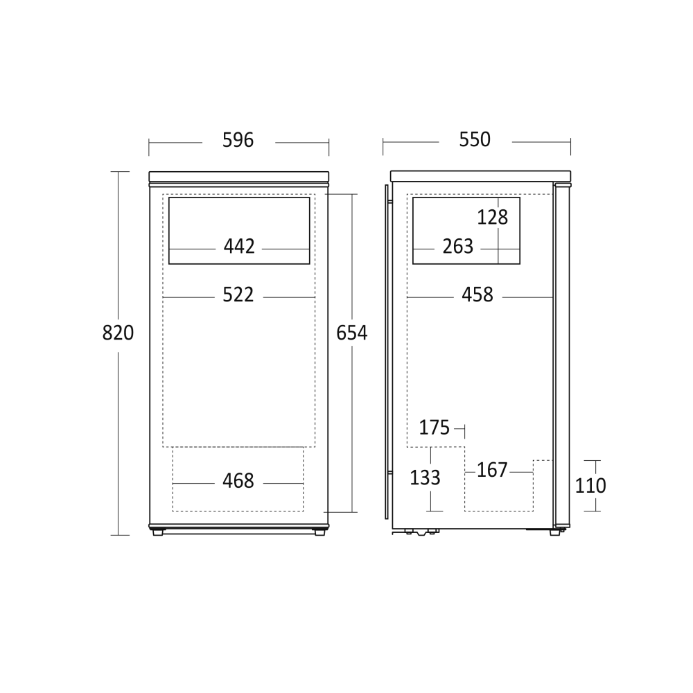 Refrigerator Combi BIC111WE