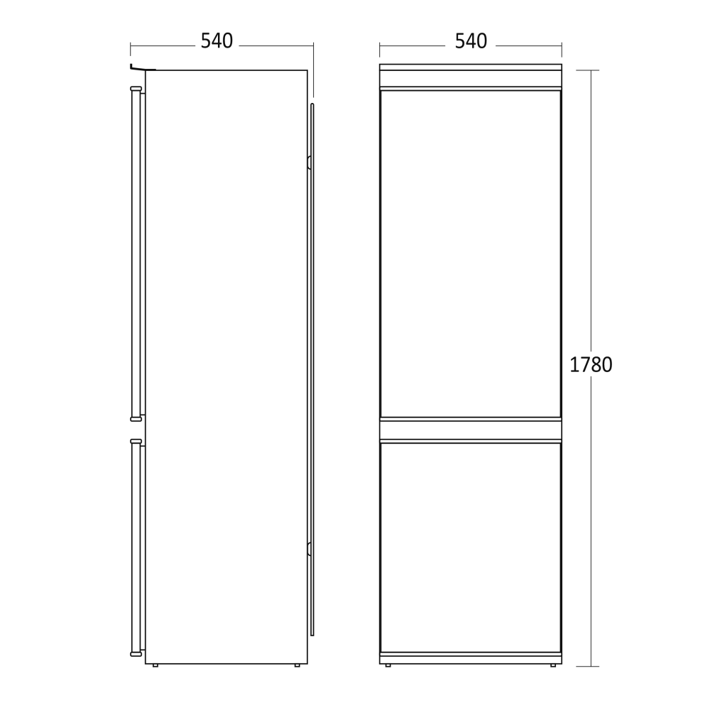 Refrigerator Combi BIC249WE