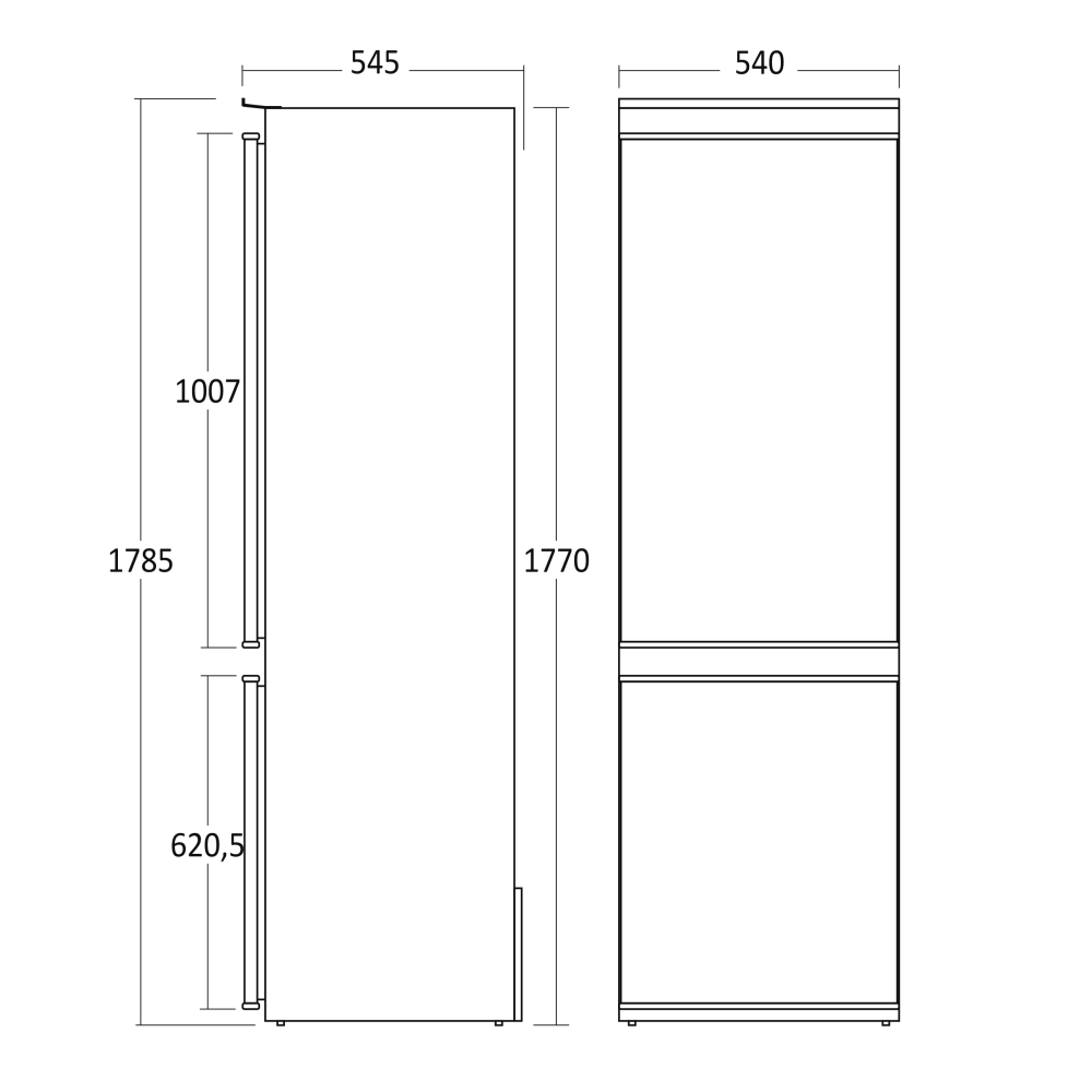 Refrigerator Combi CBI247NFWE