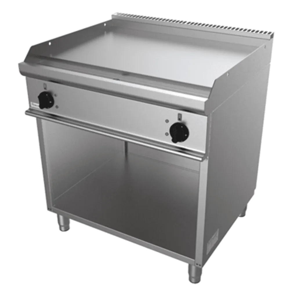 Electric smooth grill plate with neutral cabinet EASY 700 E7/FTE2BALK