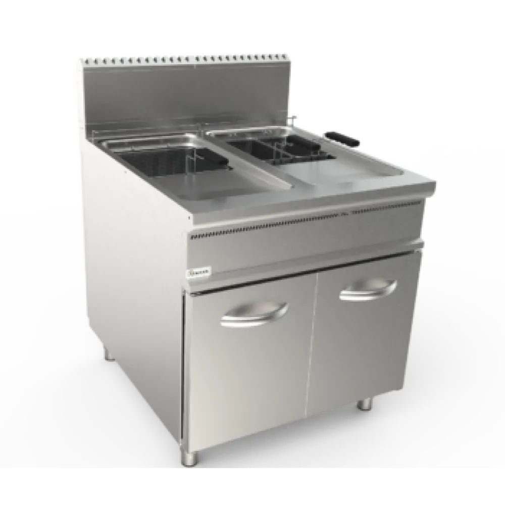 Gas fryer with cabinet 21+21L LADYQ 900 LQ/FRG2V21