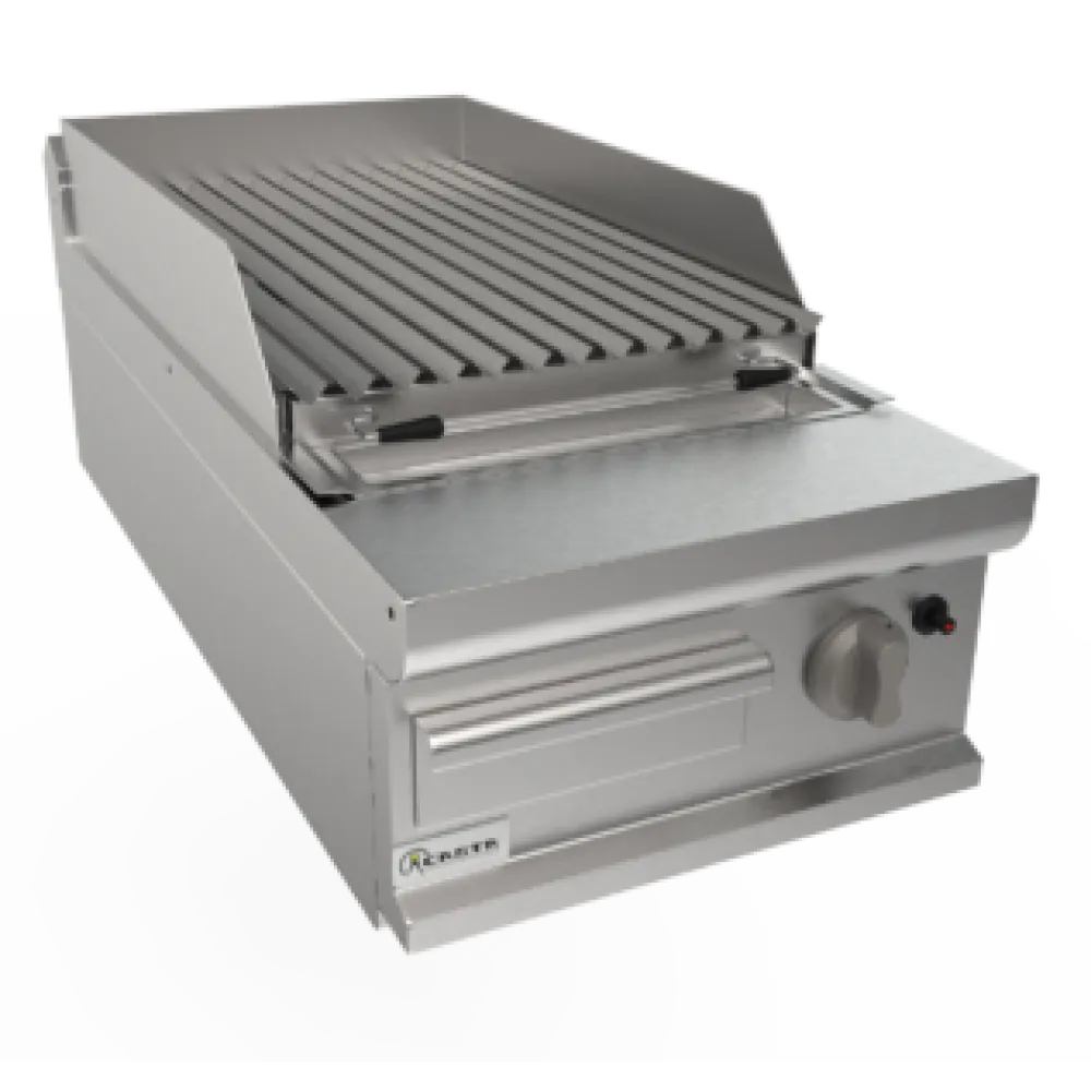 Lavastone ribbed gas griddle LQ/BS1BB
