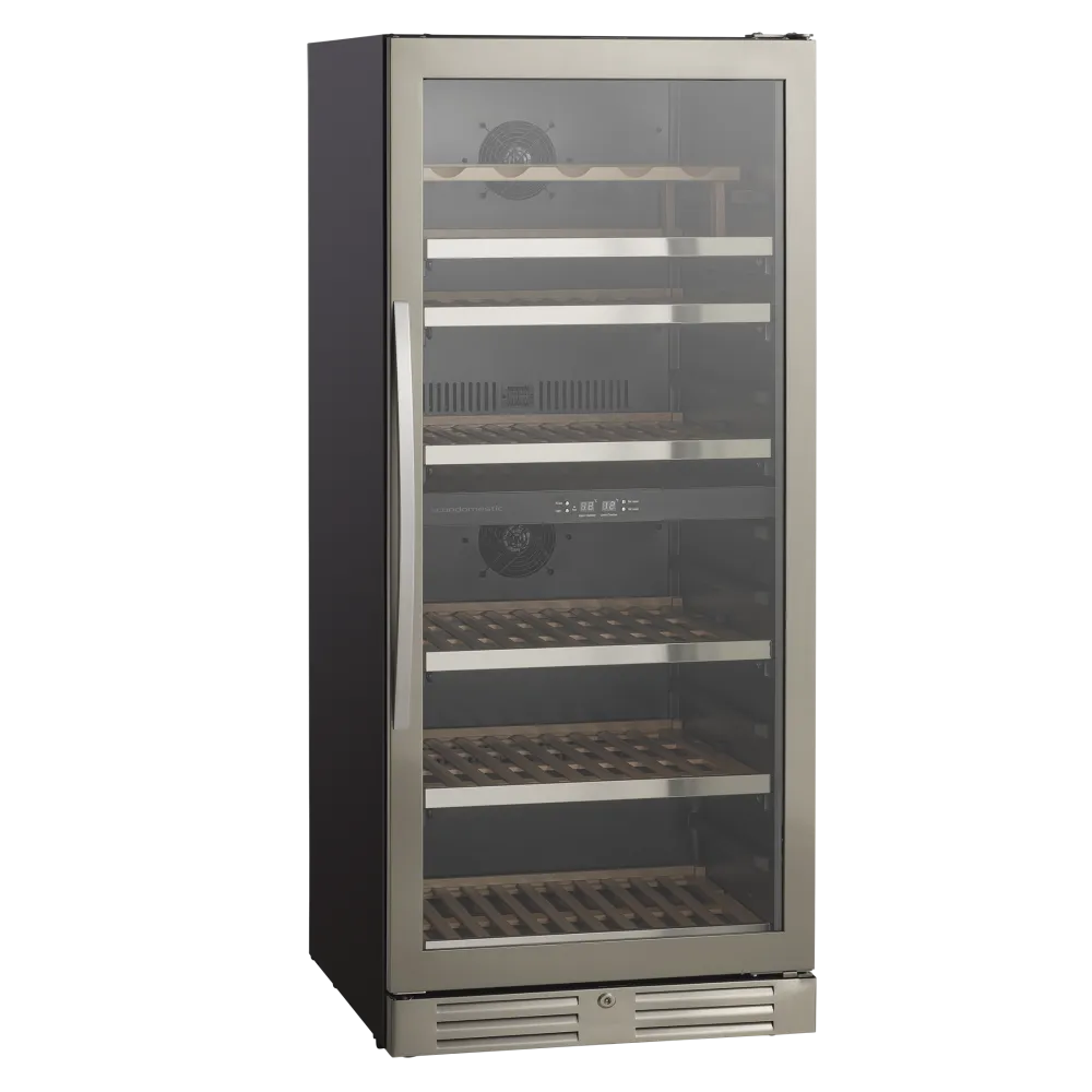 SCANDOMESTIC SV 104 X Dual-Zone Wine Display Cooler